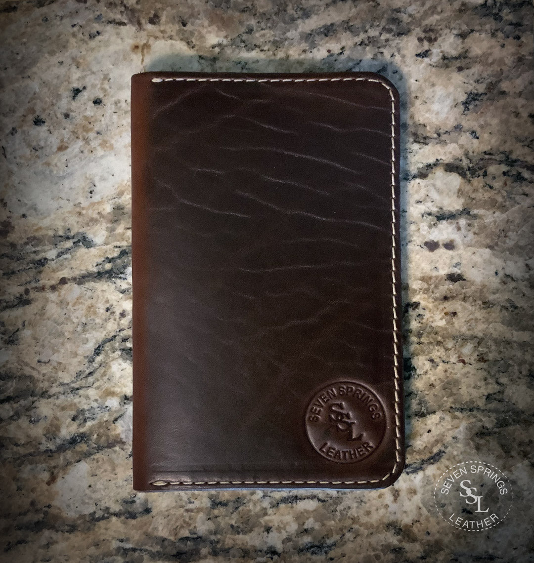 Seven Springs Leather, custom wallets, quality handmade belts, horween leather, accesories, John Gibson, quality leather products, american leather, leather, valets, big horn bison, law leather, leather journals, huntsville, alabama, southeast, 35775