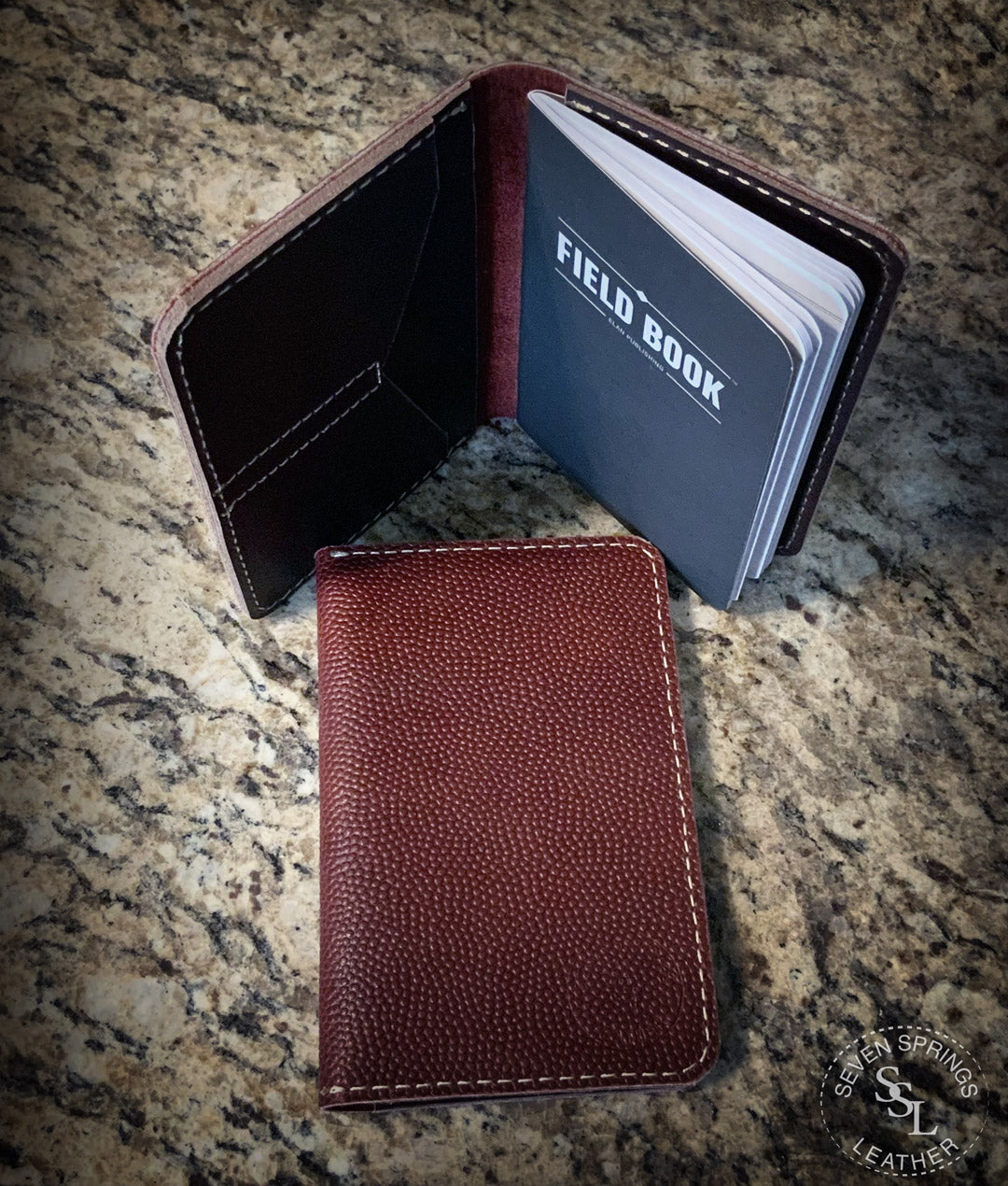 Seven Springs Leather, custom wallets, quality handmade belts, horween leather, accesories, John Gibson, quality leather products, american leather, leather, valets, big horn bison, law leather, leather journals, huntsville, alabama, southeast, 35775